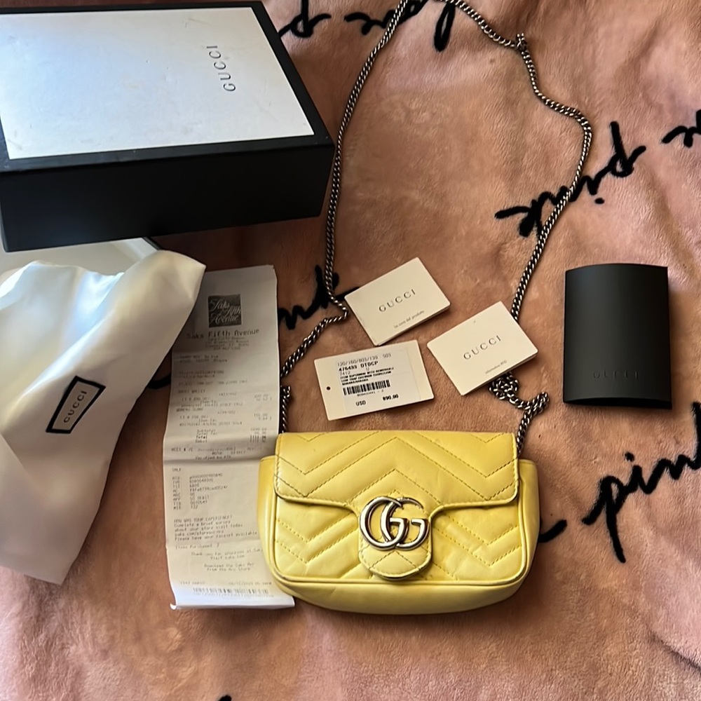 Yellow Small Gucci Bag